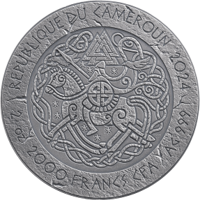 預購(限已確認者下單) - 2024喀麥隆-通往瓦爾哈拉的路-紅鬍子艾瑞克(諾斯探險家)-2盎司銀幣