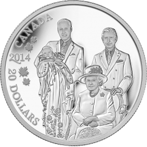 現貨 - 2014加拿大-皇家世代-1盎司銀幣