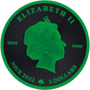 預購(限已確認者下單) - 2022紐埃-三葉草-螢光綠版-1盎司銀幣
