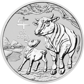 現貨 - 2020澳洲伯斯-生肖-牛年-1盎司銀幣(普鑄)
