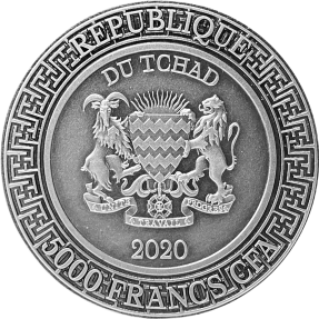 現貨 - 2020查德-中國天干地支系列-梁上之鼠-2盎司銀幣