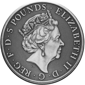 預購(確定有貨) - 2020英國-皇后野獸系列-白馬-仿古版-2盎司銀幣
