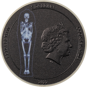 現貨 - 2022庫克群島-X射線-木乃伊-1盎司銀幣