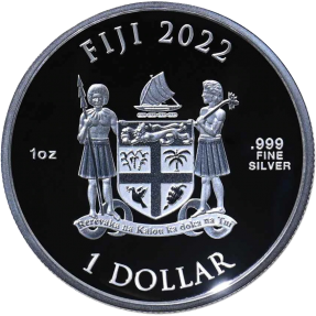 預購(確定有貨) - 2022斐濟-藍色地球-1盎司銀幣
