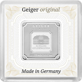 現貨 - 德國Geiger Edelmetalle-20克銀條(封裝版)