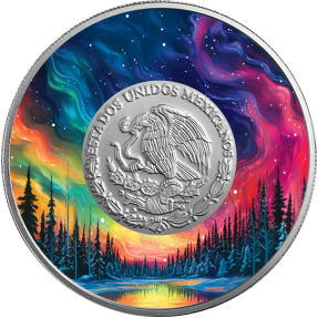 預購(限已確認者下單) - 2023墨西哥-女神-北極光版-1盎司銀幣