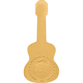 現貨 - 帛琉-吉他-造型-0.5克金幣