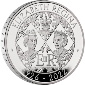 現貨 - 2022英國-伊麗莎白二世女王致敬-5英鎊-28.28克銀幣