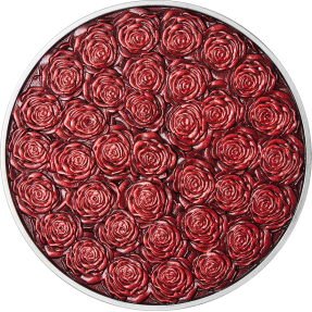 現貨 - 2022查德-玫瑰花束-11.5盎司銅幣