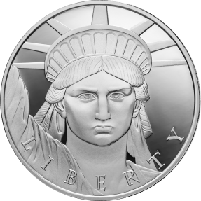 現貨 - 2023美國加密貨幣國-自由女神像-1盎司銀幣(內含0.00001比特幣)