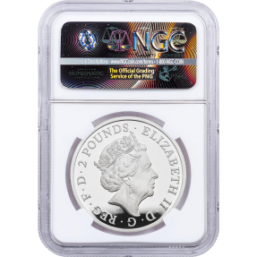 現貨 - 2017英國-蘇格蘭獨角獸-1盎司精鑄銀幣-NGC PF69鑑定幣-Early Releases UC版(英國獅標籤-白底版)