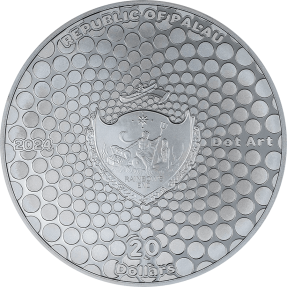 預購(限已確認者下單) - 2024帛琉-點藝術系列-泰姬瑪哈陵-3盎司銀幣
