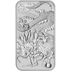 現貨 - 2022澳洲伯斯-龍-1盎司銀條(普鑄)(贈伯斯原廠專用塑殼)