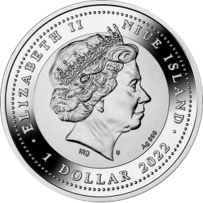 現貨 - 2022紐埃-正義的錢幣象徵-正義女神(朱斯提提亞)-17.5克銀幣