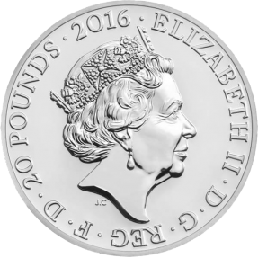 現貨 - 2016英國-特拉法加廣場紀念幣-2盎司銀幣