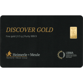 現貨 - Heimerle Meule(德國)-0.5克金條(LBMA)