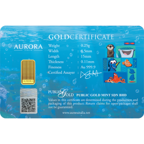 現貨 - Aurora-迪士尼-海底總動員2：多莉去哪兒？-限量版-0.25克金條