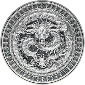 現貨 - 2021查德-紫禁龍-(2盎司銀+8盎司銅)銀幣