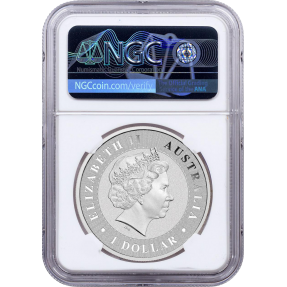 現貨 - 2018澳洲伯斯-袋鼠-1盎司銀幣-NGC MS70鑑定幣-Early Release版-雪梨歌劇院標籤