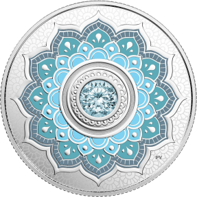 現貨 - 2018加拿大-誕生石-三月-7.96克銀幣