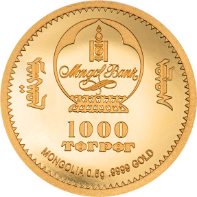 預購(限已確認者下單) - 2024蒙古-生肖-龍年-0.5克金幣