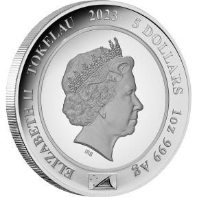 現貨 - 2023托克勞-伊麗莎白二世-加冕典禮-70週年紀念-1盎司銀幣