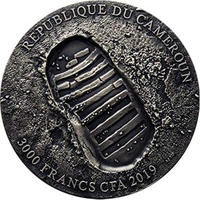 現貨 - 2019喀麥隆-阿波羅11號登月任務-50週年紀念-3盎司銀幣