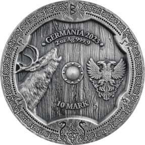 預購(限已確認者下單) - 2023日耳曼尼亞-女武神-奧斯塔拉-仿古彩版-2盎司銀幣
