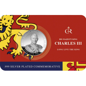 預購(確定有貨) - 2022-查爾斯三世即位-9克硬幣(鍍銀)(卡裝)