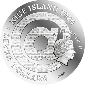 預購(確定有貨) - 2020紐埃-矩陣藝術系列--古斯塔夫·克林姆-金色眼淚-3盎司銀幣