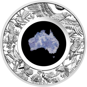 現貨(原廠熱銷售罄)(熱銷款) - 2022澳洲伯斯-藍雲母-南方大陸-1盎司銀幣