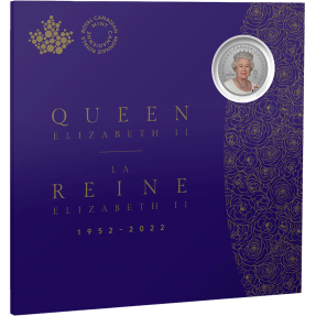 現貨 - 2022加拿大-伊麗莎白二世肖像-7.96克銀幣(卡裝)