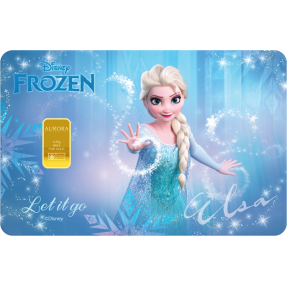 現貨 - Aurora-迪士尼-冰雪奇緣-限量版-0.25克金條