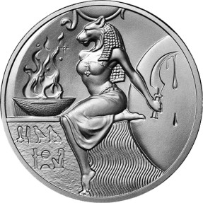 現貨 - 埃及-塞赫麥特-2盎司銀幣(普鑄)(含塑殼)