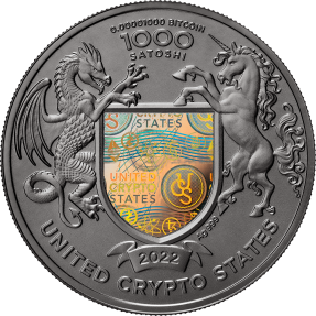 現貨 - 2022美國加密貨幣國-烏克蘭(自由之地)-1盎司銀幣