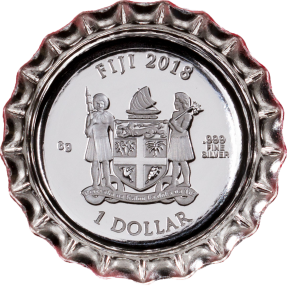 預購(即將到貨) - 2018斐濟-可口可樂-瓶蓋造型-6克銀幣