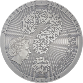 預購(確定有貨)(原廠已售罄) - 2021蒙古-考古與象徵主義系列-神像圖案銀鎏金飾板(部份鍍金版)-3盎司銀幣