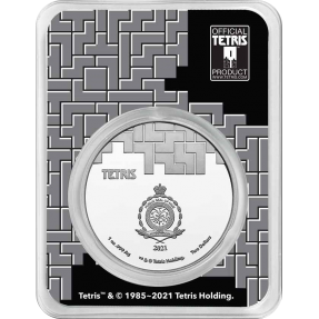 現貨 - 2021紐埃-俄羅斯方塊-大教堂-彩色版-1盎司銀幣(氧化白斑)