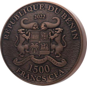 現貨 - 2022貝南-白頭海鵰-1公斤銅幣
