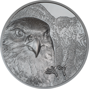 現貨 - 2023蒙古-蒙古隼-黑色版-2盎司銀幣