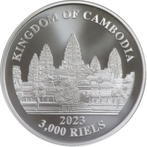 現貨 - 2023柬埔寨-柬埔寨失落之虎-彩色版-1盎司銀幣(普鑄)