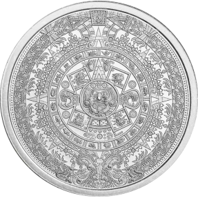 現貨 - 超限量贈品 - 阿茲特克-1/4盎司銀幣(贈塑殼)