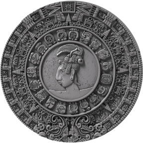 現貨 - 2018紐埃-古代日曆-瑪雅曆-2盎司銀幣