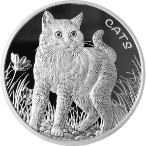 現貨 - 2021斐濟-貓-1盎司銀幣(普鑄)