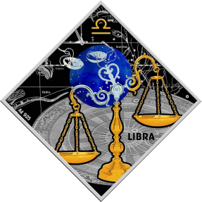 現貨 - 2018馬其頓-星座系列-天秤座-23.3克銀幣