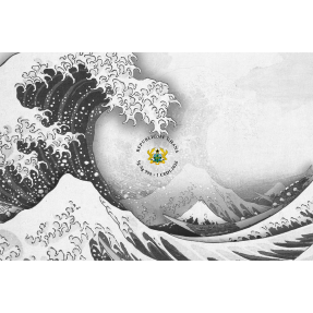 預購 - 2026迦納-神奈川沖浪裏(葛飾北齋)-5克銀箔