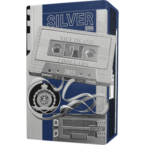 預購(限已確認者下單) - 2025紐埃-科技-隨身聽-造型-彩色版-2盎司銀幣