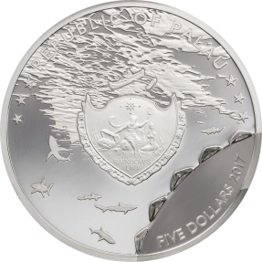 現貨 - 2017帛琉-咬痕系列-鯊-1盎司銀幣