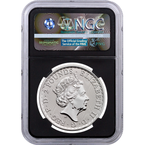 現貨 - 2017英國-大不列顛-20週年紀念-1盎司銀幣-NGC MS69鑑定幣(大不列顛標籤-黑底版)