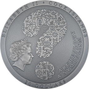 現貨 - 2023庫克群島-考古與象徵主義系列-安提基特拉機械-仿古版-3盎司銀幣